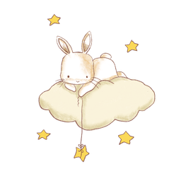 Bunny on cloud