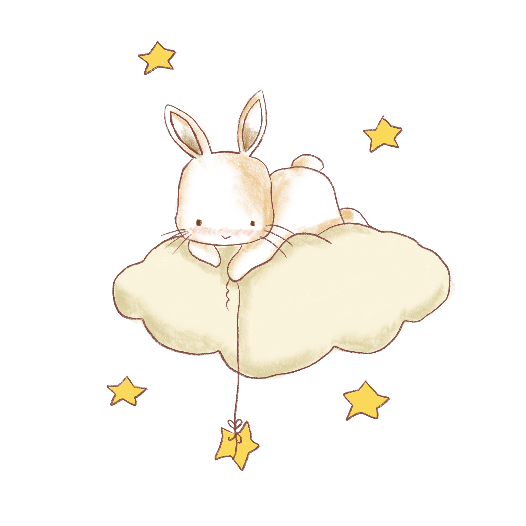 Bunny on cloud